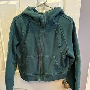 lululemon Scuba Oversized Full Zip Hoodie - Legacy Green - Size XS/S